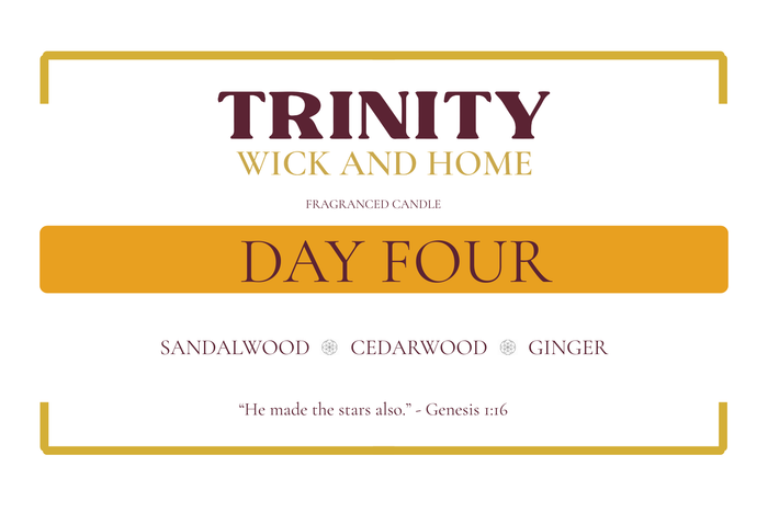 Day Four, Sandalwood, Cedarwood, Ginger