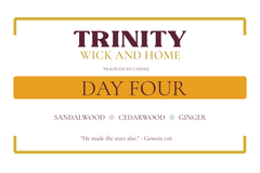 Day Four, Sandalwood, Cedarwood, Ginger